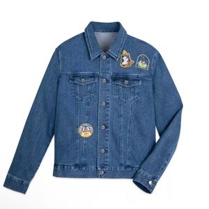 Disney Blue Denim Jean Jacket with Character Patches